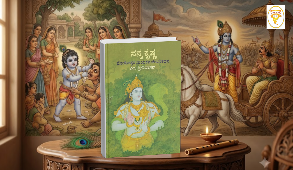 Nanna Krishna Kannada Book Cover by M Srinivasan